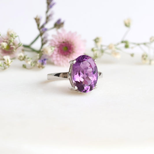 Amethyst Ring in Silver