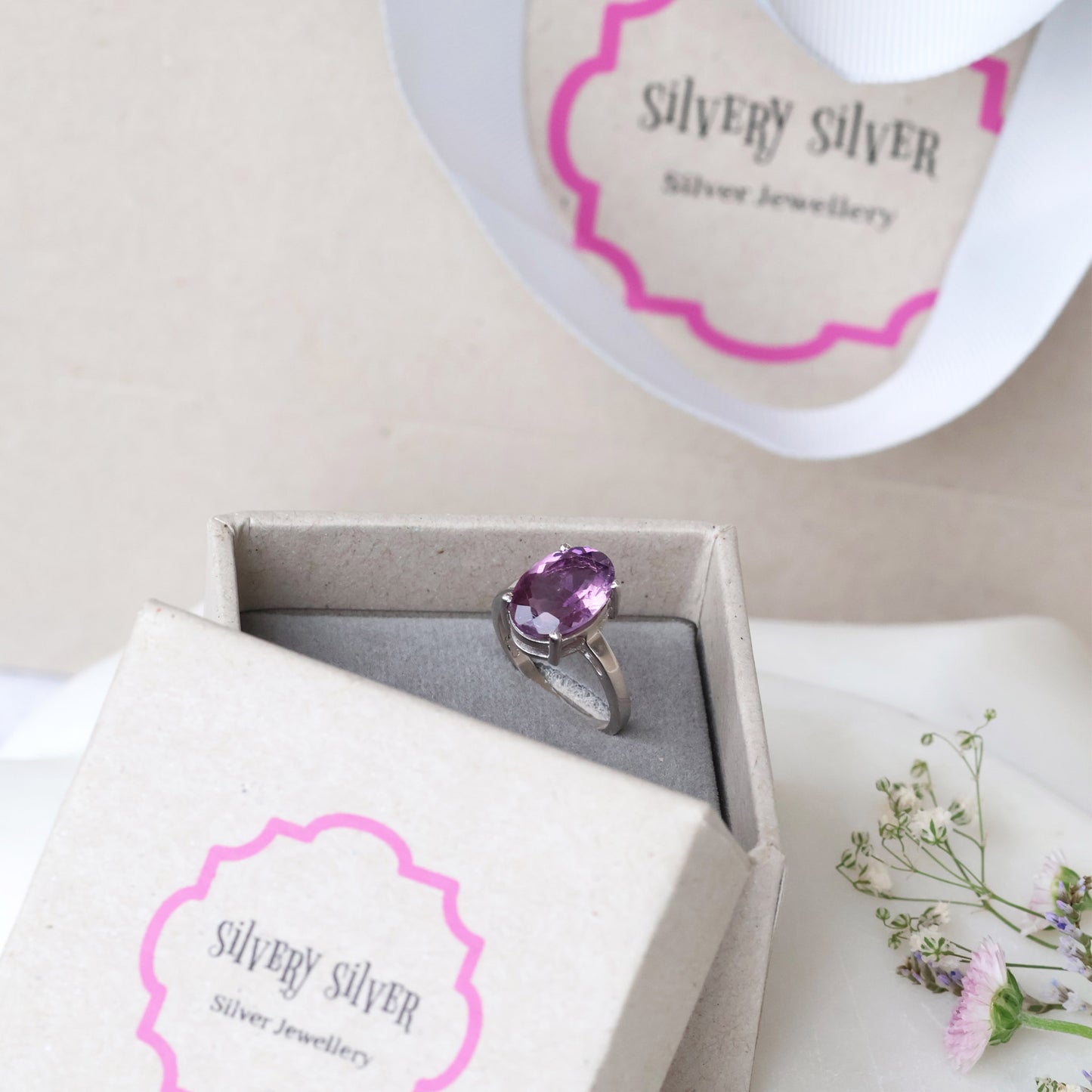 Amethyst Ring in Silver