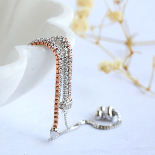 Double Layer Diamond Bracelet