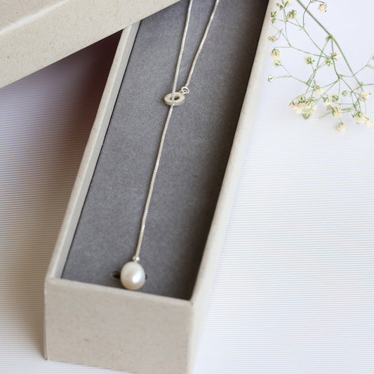 Adjustable Pearl Pendant Chain