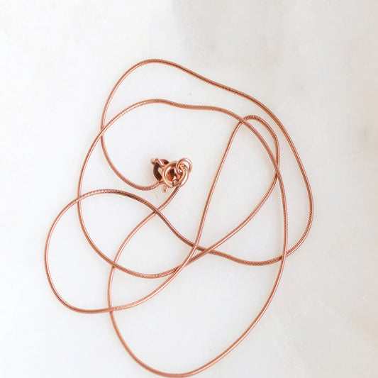 Rose Gold Plated Silver Chain