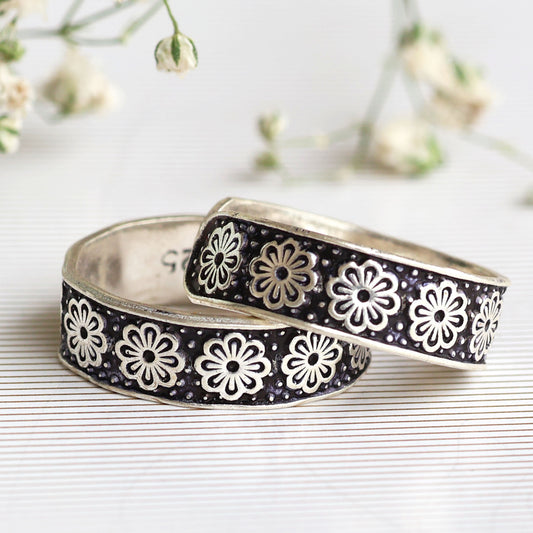 Multi Floral Toe Ring