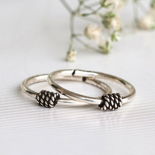 Rope Design Toe Ring