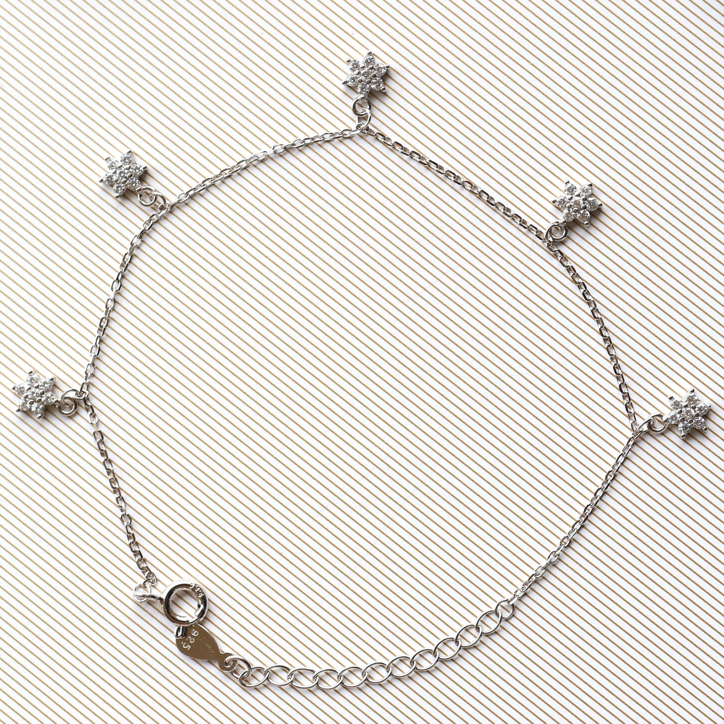 Silver Bracelet with Stars