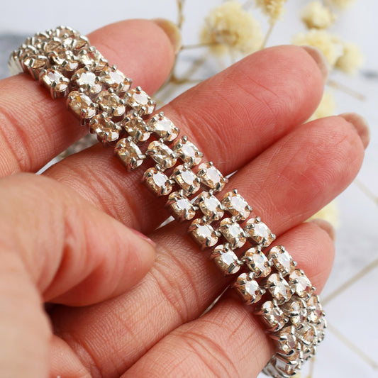 Silver Morganite Bracelet