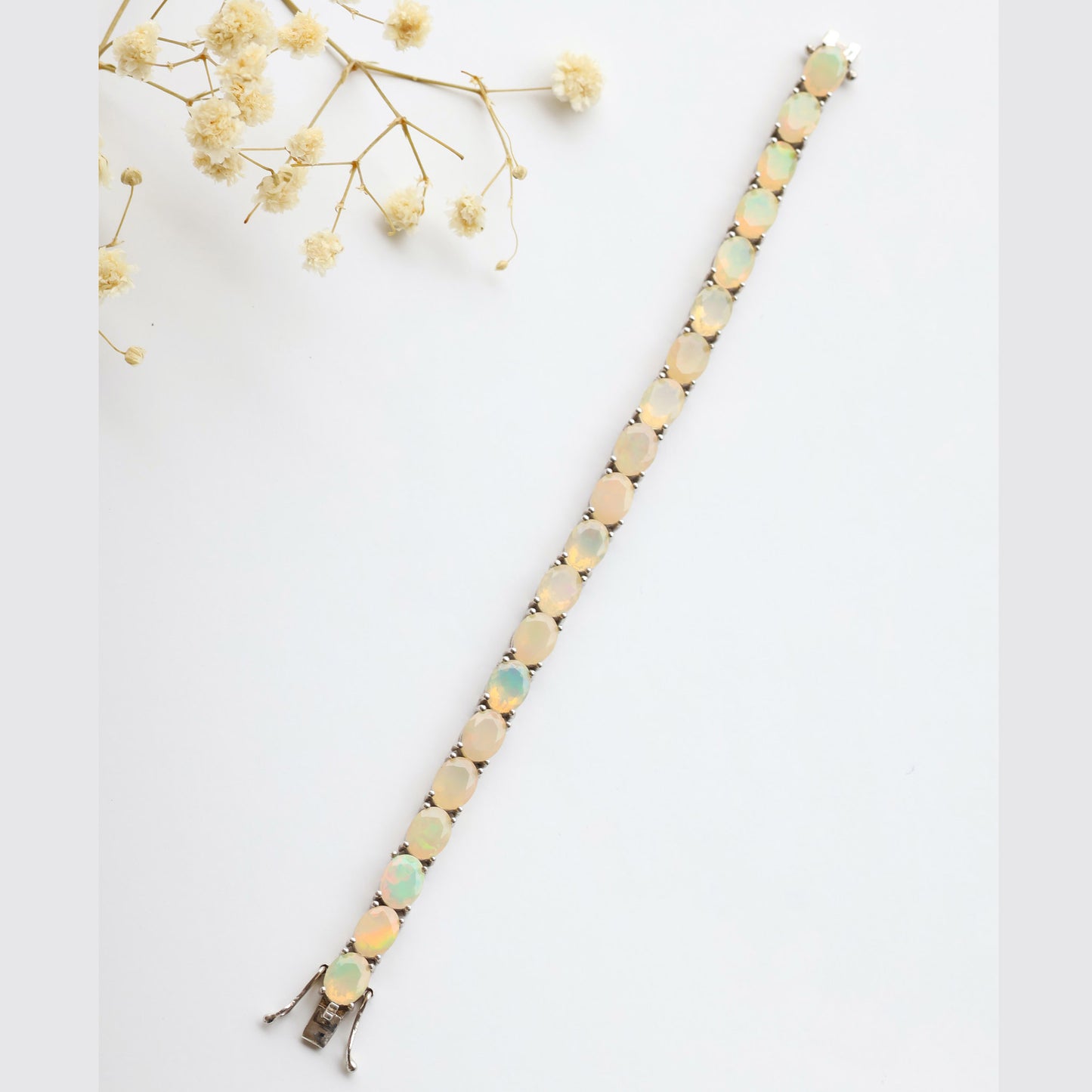 Silver Opal Bracelet