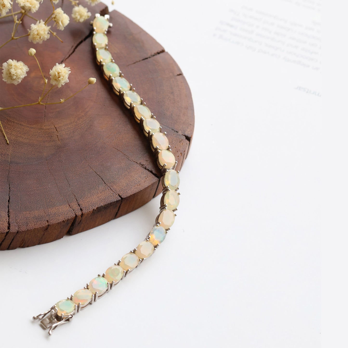 Silver Opal Bracelet