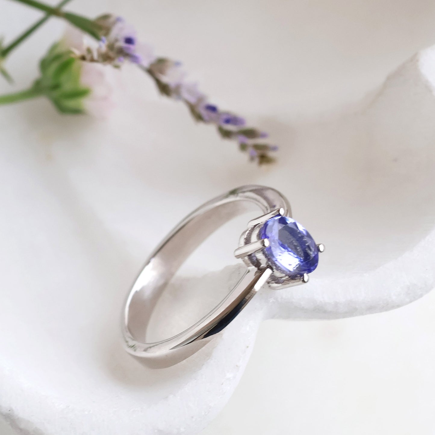 Silver Tanzanite Ring